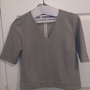 Checkered women’s dress shirt